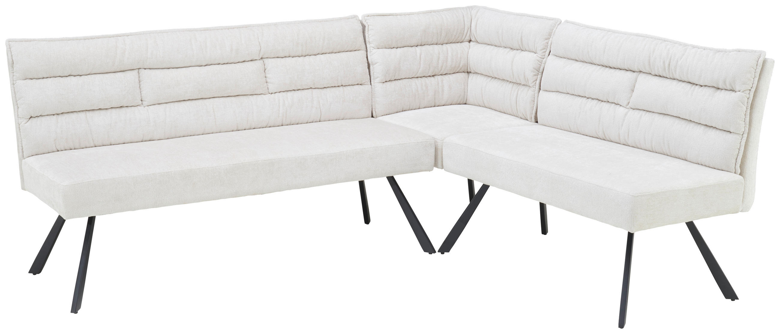 KLUPA KUTNA  bež  metal, tekstil      - bež/crna, Lifestyle, metal/tekstil (176-214/68/88cm) - Livetastic