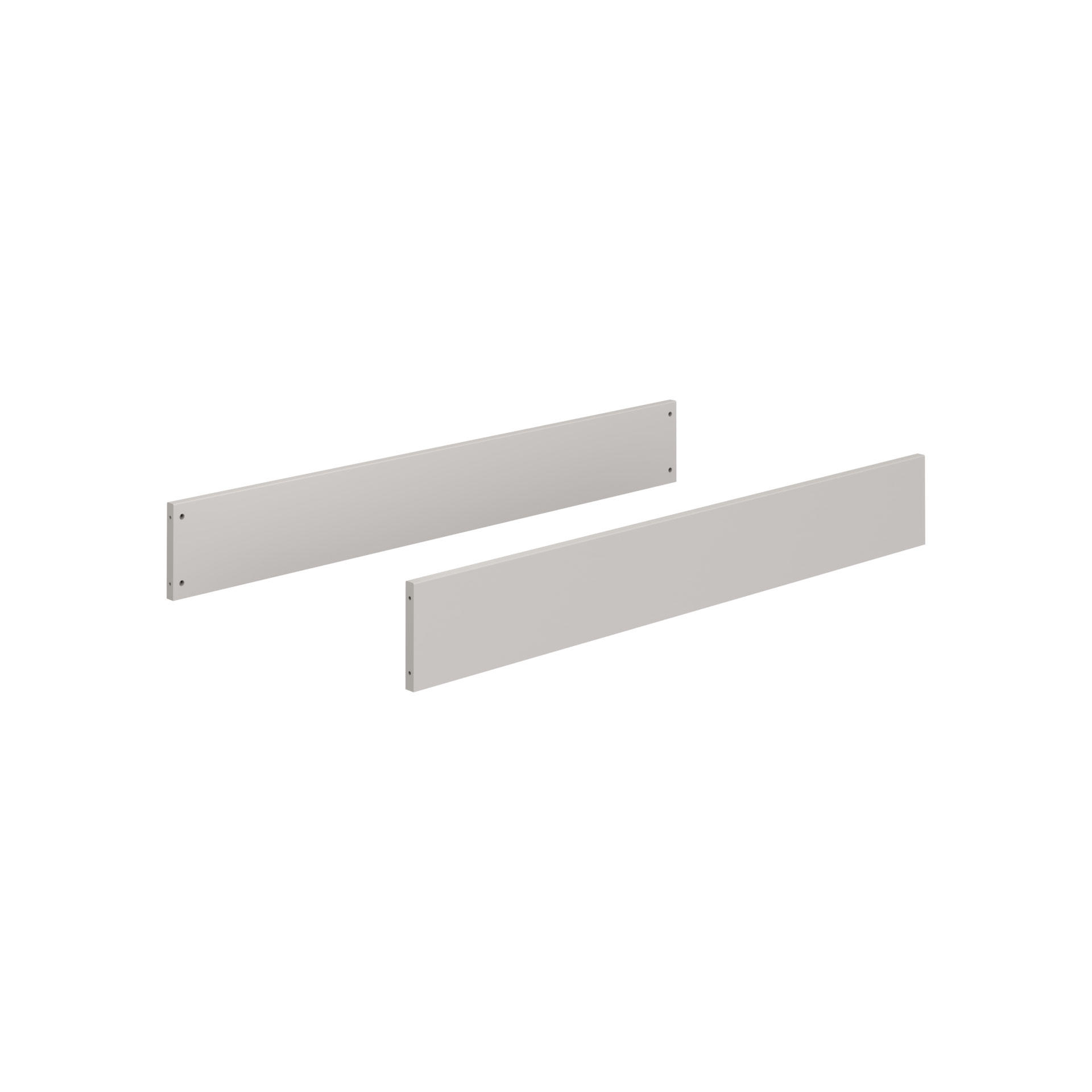 UMBAUSEITEN Benne  - Hellgrau, Basics, Holzwerkstoff (139,0/18,4/2,2cm) - Paidi