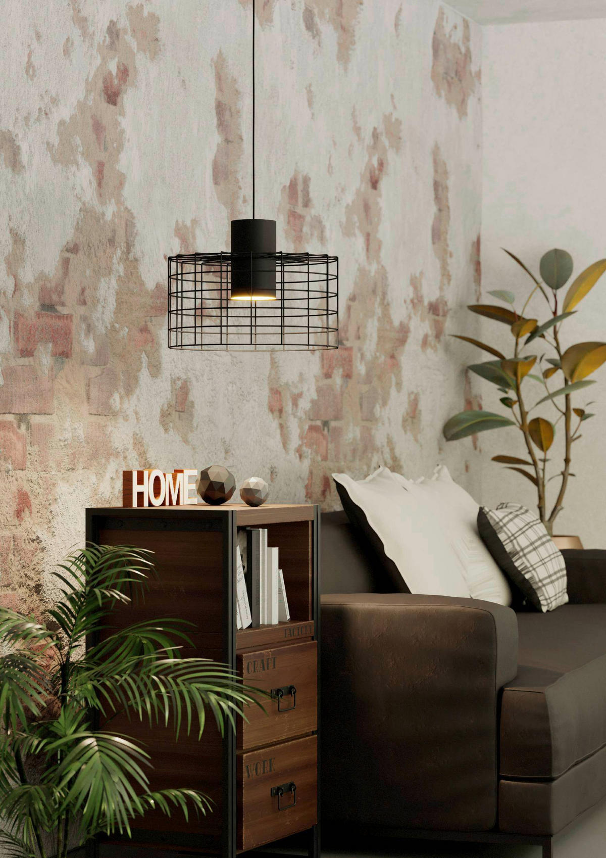 HÄNGELEUCHTE 38/110 cm  - Schwarz/Weiß, KONVENTIONELL, Metall (38/110cm) - Eglo