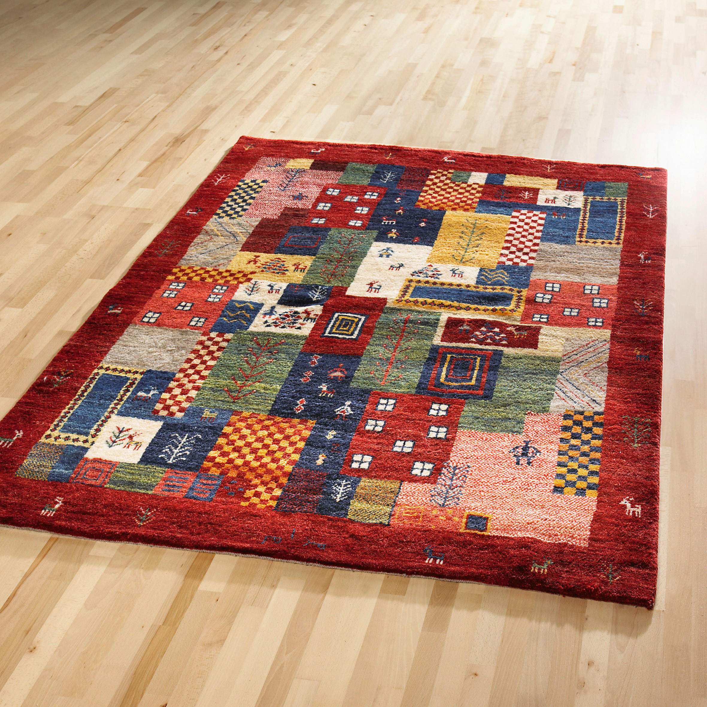 ORIENTTEPPICH 150 cm Chrysopras Rot Multicolor  - Multicolor, LIFESTYLE, Textil (150cm) - Cazaris
