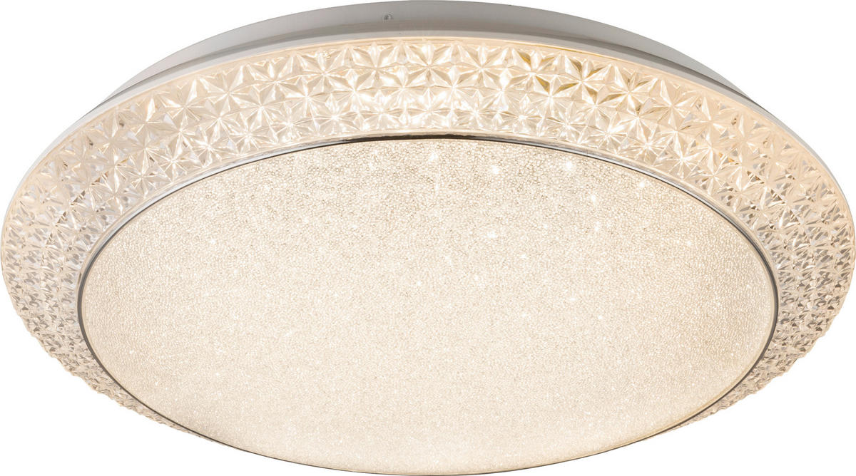 LED-DECKENLEUCHTE 28 W  51/12 cm    - Klar/Weiss, Konventionell, Kunststoff/Metall (51/12cm) - Globo