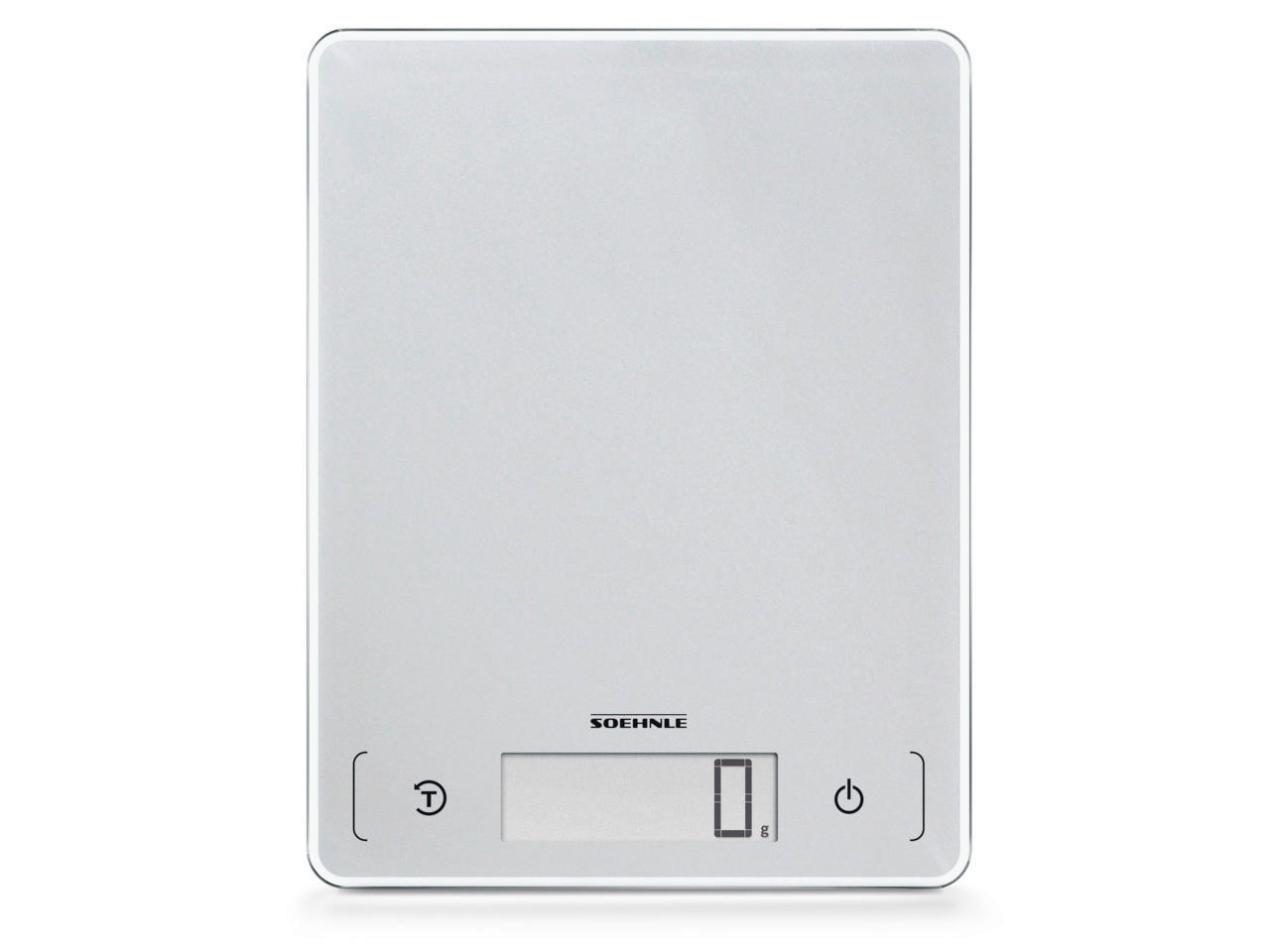 ELEKTRISCHE KÜCHENWAAGE PAGE COMFORT 300 SLIM  - Silberfarben, Basics, Glas/Kunststoff (17/0,99/22cm) - Soehnle