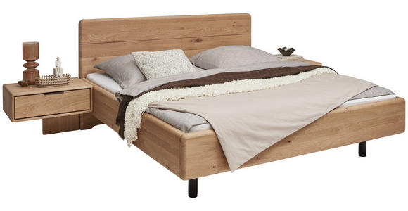 BETTANLAGE 180/200 cm  in Wildeiche  - Wildeiche, Natur, Holz (180/200cm) - Valnatura