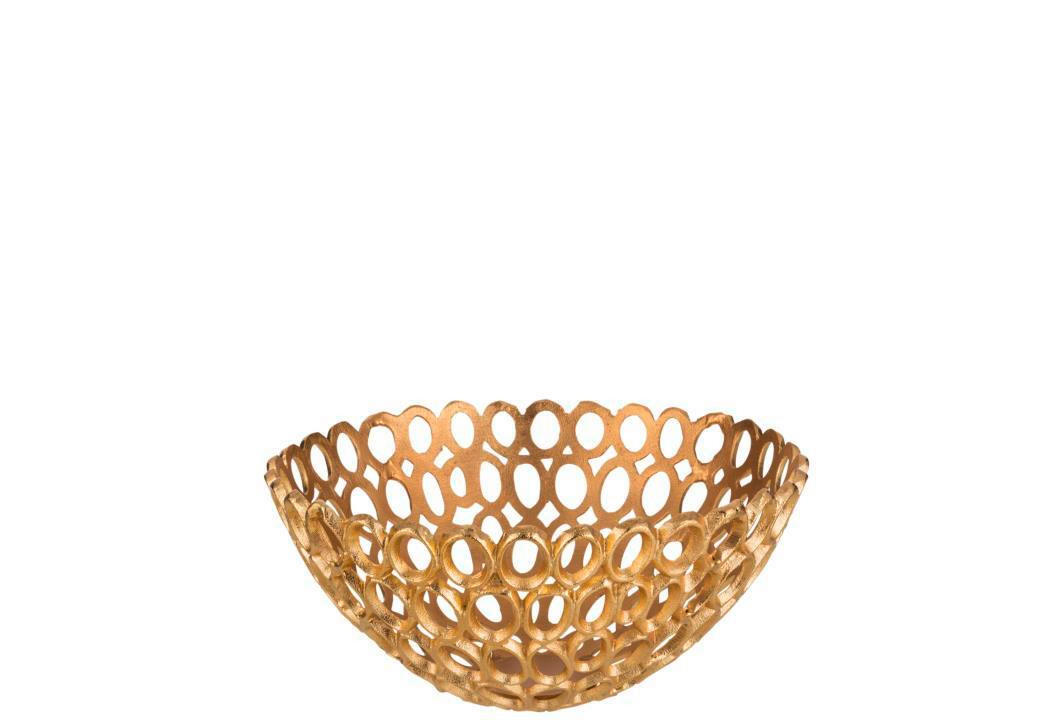 DEKOSCHALE - Goldfarben, Basics, Metall (32/32/15cm) - Ambia Home