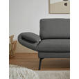 ECKSOFA  in Flachgewebe Dunkelgrau  255-365/175-224 cm  - Dunkelgrau/Schwarz, Design, Textil/Metall (255-365/175-224cm) - Dieter Knoll