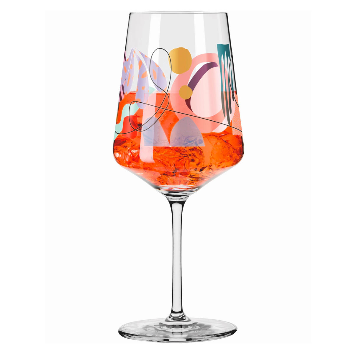 SPRITZERGLAS 544 ml  - Orange/Rosa, Trend, Glas (8,3/22,5cm) - Ritzenhoff