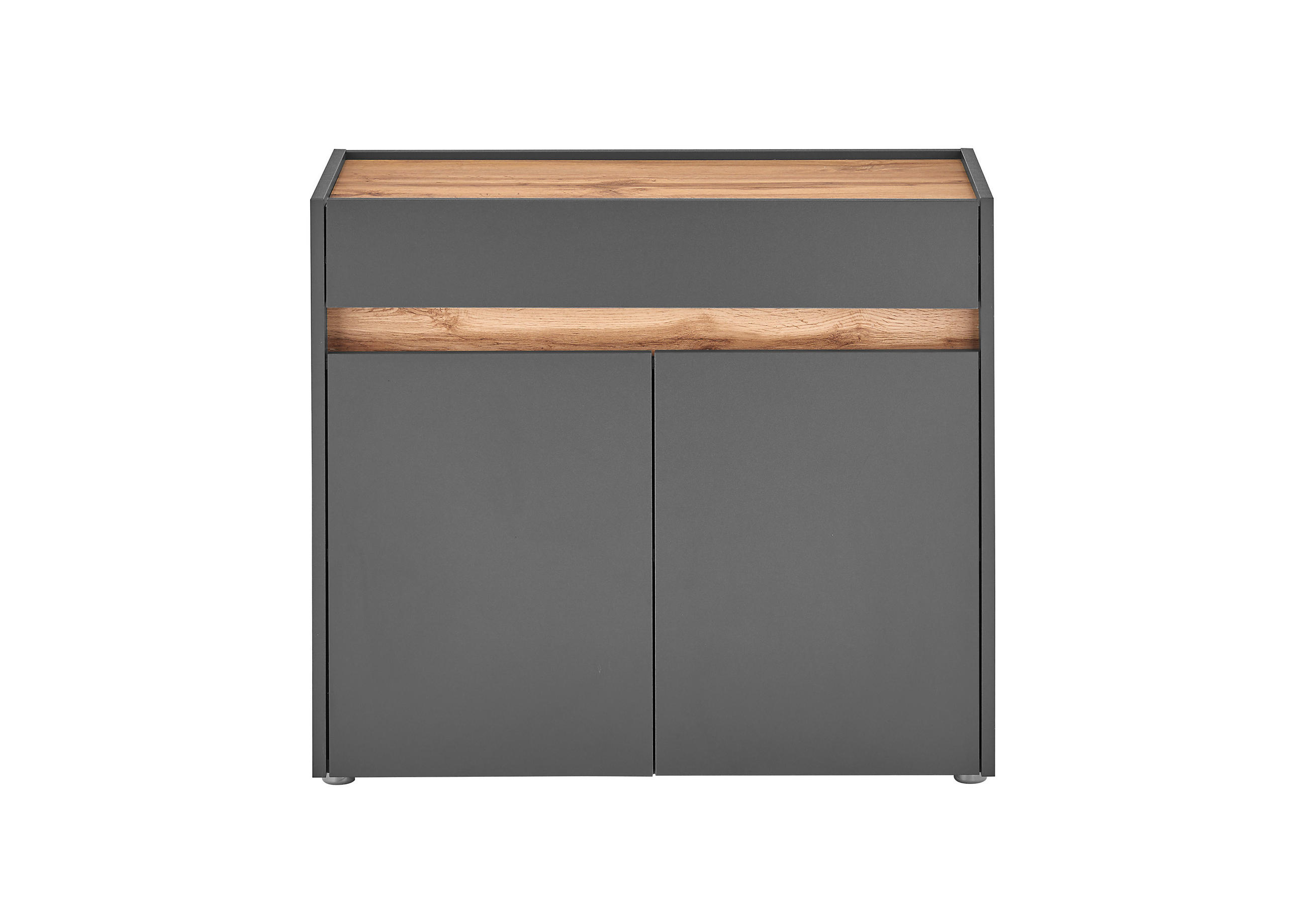 SCHUHSCHRANK  in 80/70/40 cm  - Anthrazit/Eiche Wotan, Design, Holzwerkstoff/Kunststoff (80/70/40cm) - Modante