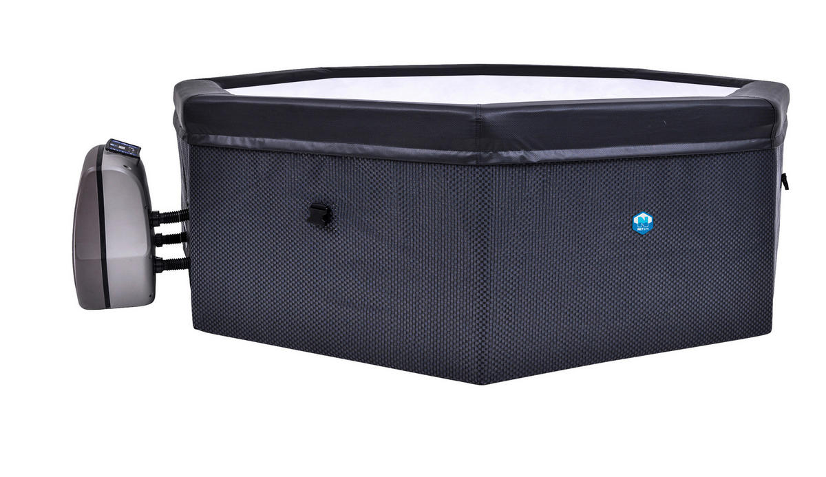 WHIRLPOOL NETSPA OCTOPUS  SP-OCT165B 193/73 cm  - Schwarz, Basics, Kunststoff/Metall (193/73cm) - Atrigo