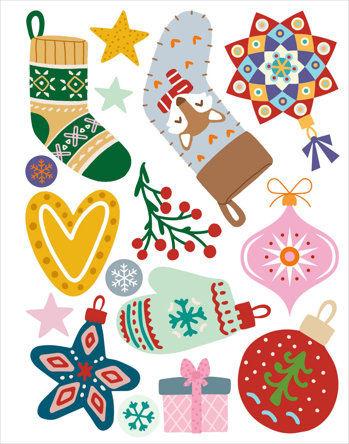 BUCH Diamant-Weihnachts-Anhänger  - Multicolor, Basics, Papier (16,5/16,5/1cm)