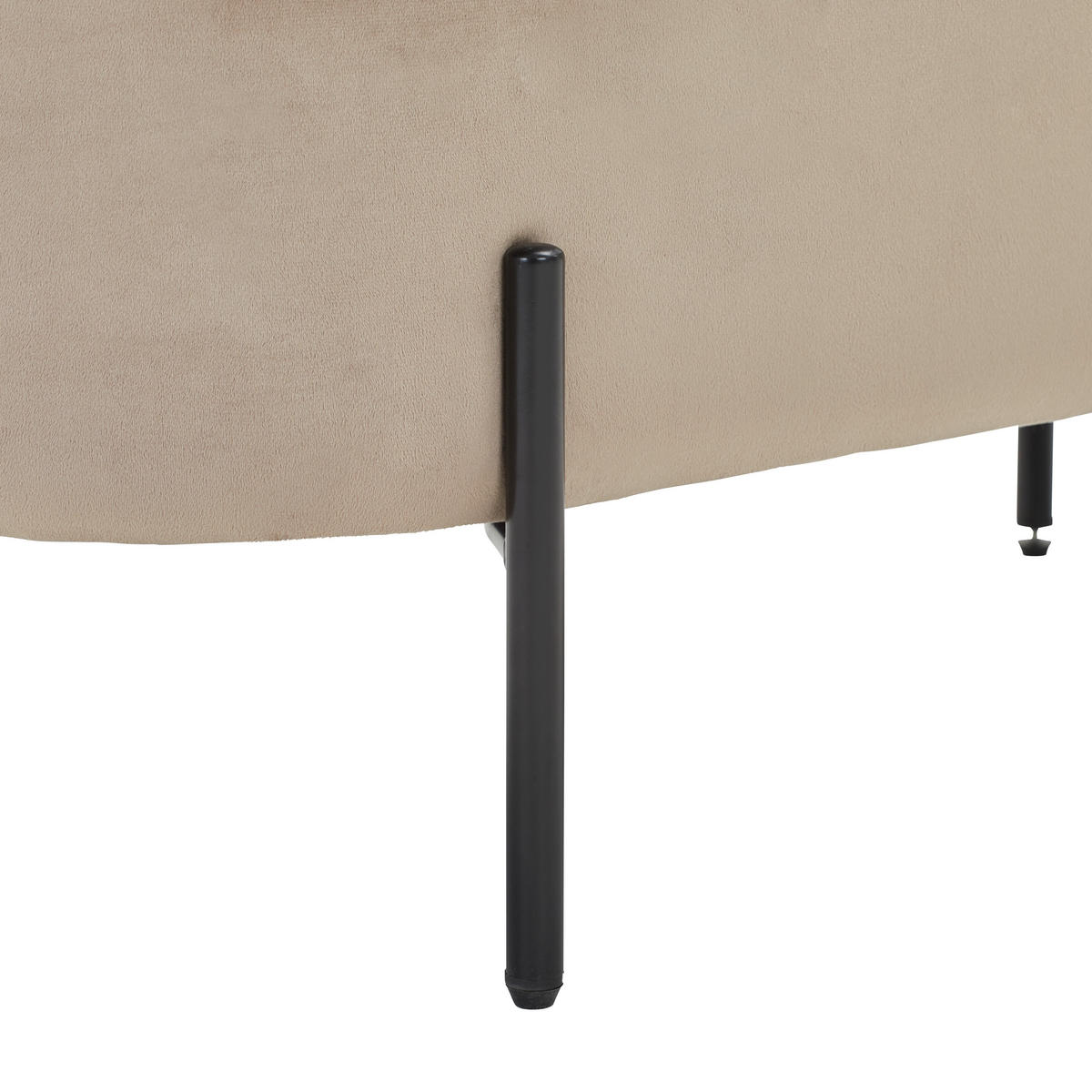 KLOP S SKRINJO   - črna/sivorjava, Moderno, kovina/tekstil (95/43/36cm) - Carryhome
