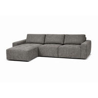 ECKSOFA MAZA in Grau  179/316 cm  - Schwarz/Grau, Design, Textil (179/316cm) - Livetastic