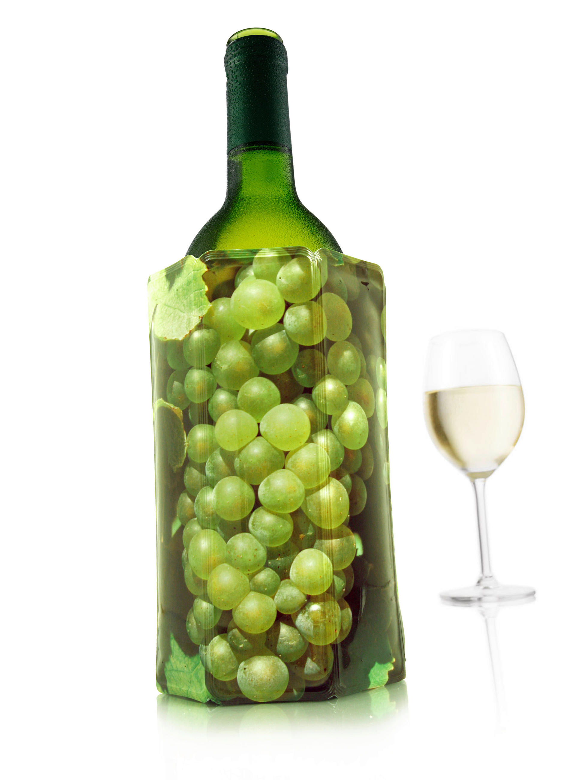 FLASCHENKÜHLER - Grün, Basics, Kunststoff (14.6/3.1/20.8cm) - Vacu Vin