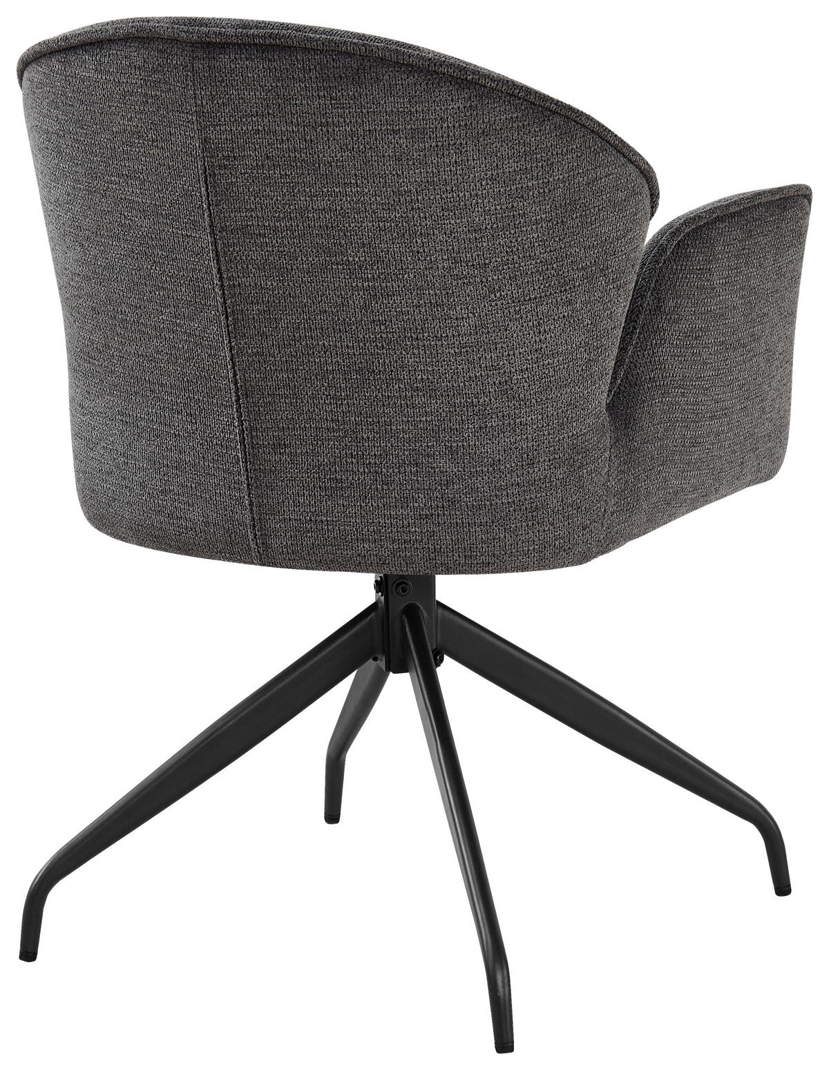 ARMLEHNSTUHL  in Eisen Webstoff  - Schwarz, MODERN, Holz/Textil (60/86/61cm) - MID.YOU