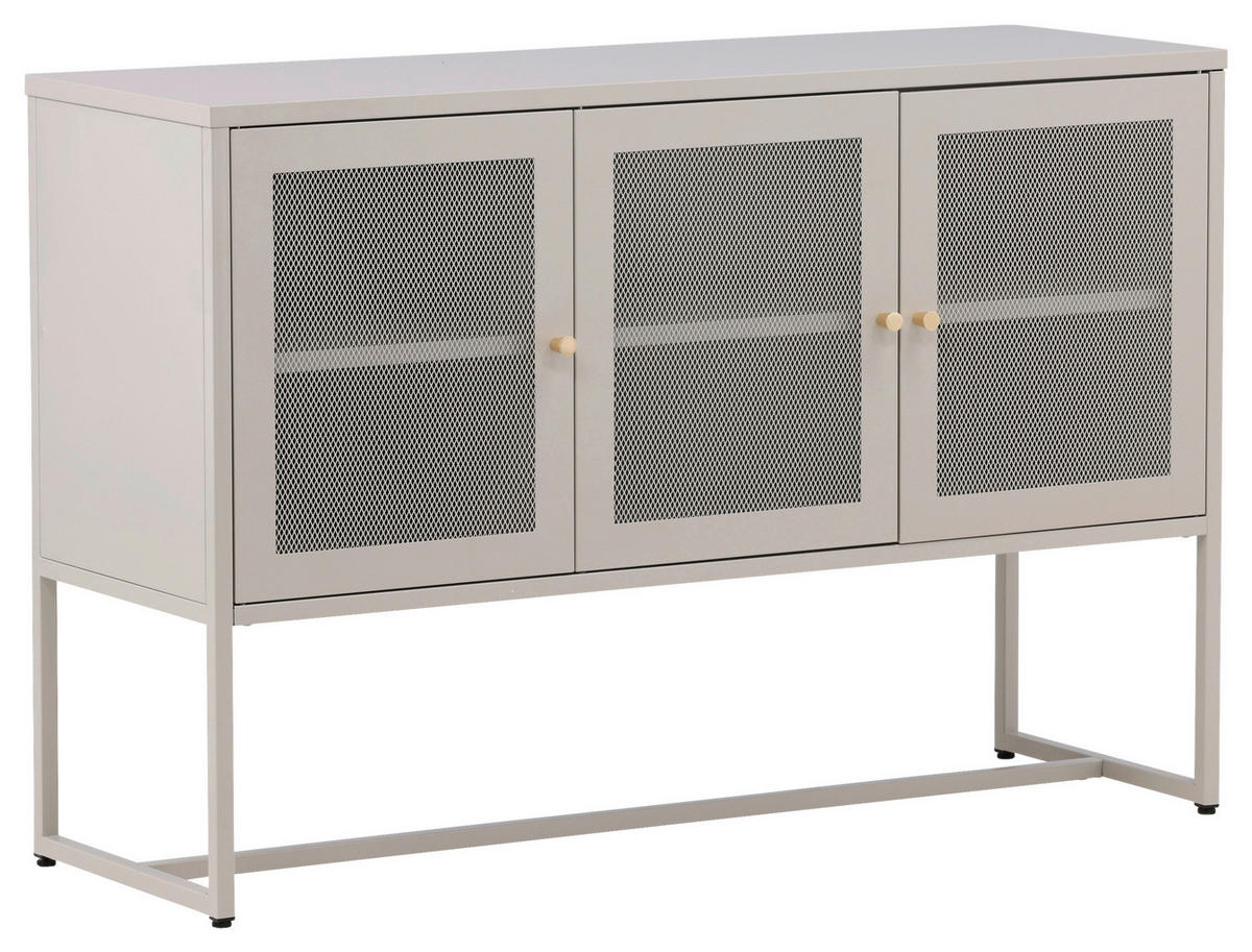 SIDEBOARD  in 120/80/40 cm  - Beige, Design, Metall (120/80/40cm) - Livetastic