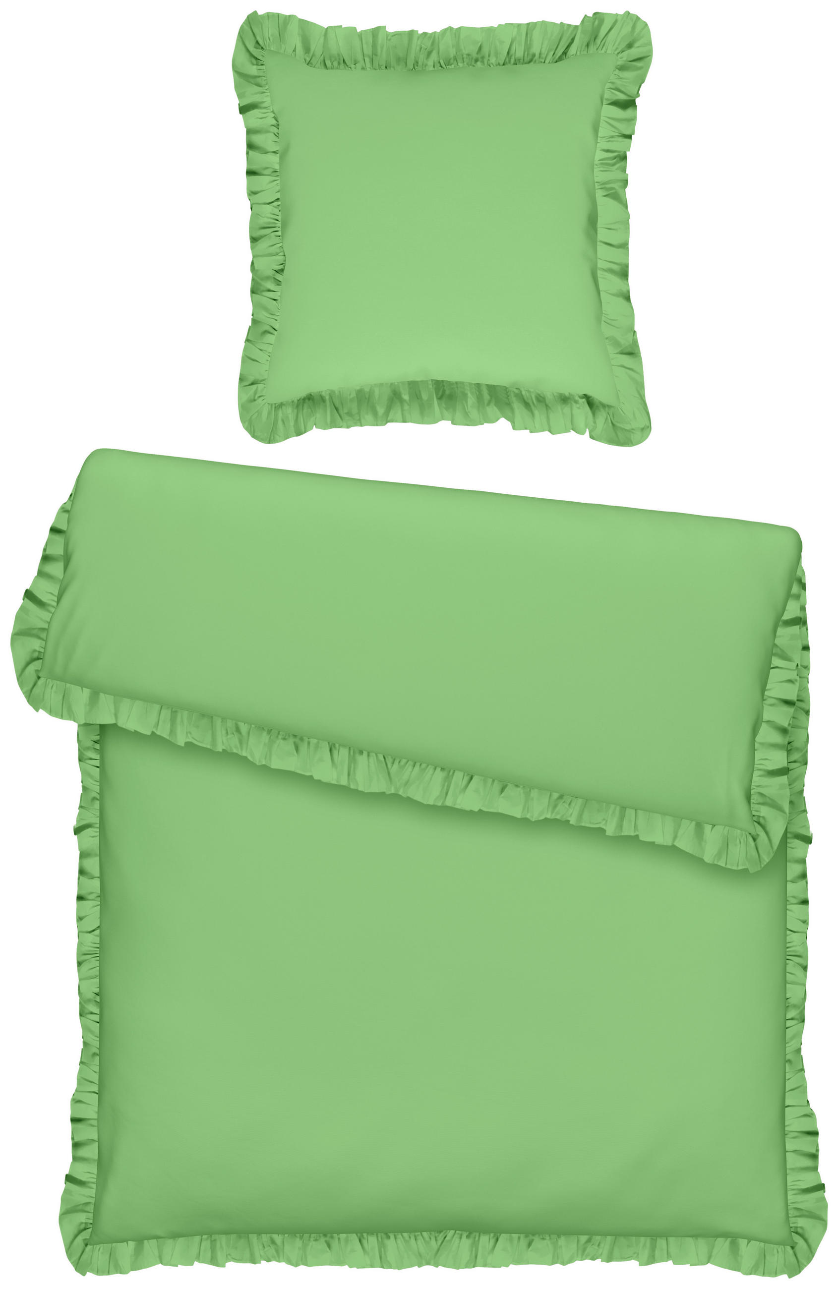 BETTWÄSCHE Renforcé 135/200 cm  - Grün, LIFESTYLE, Textil (135/200cm) - Bio:Vio