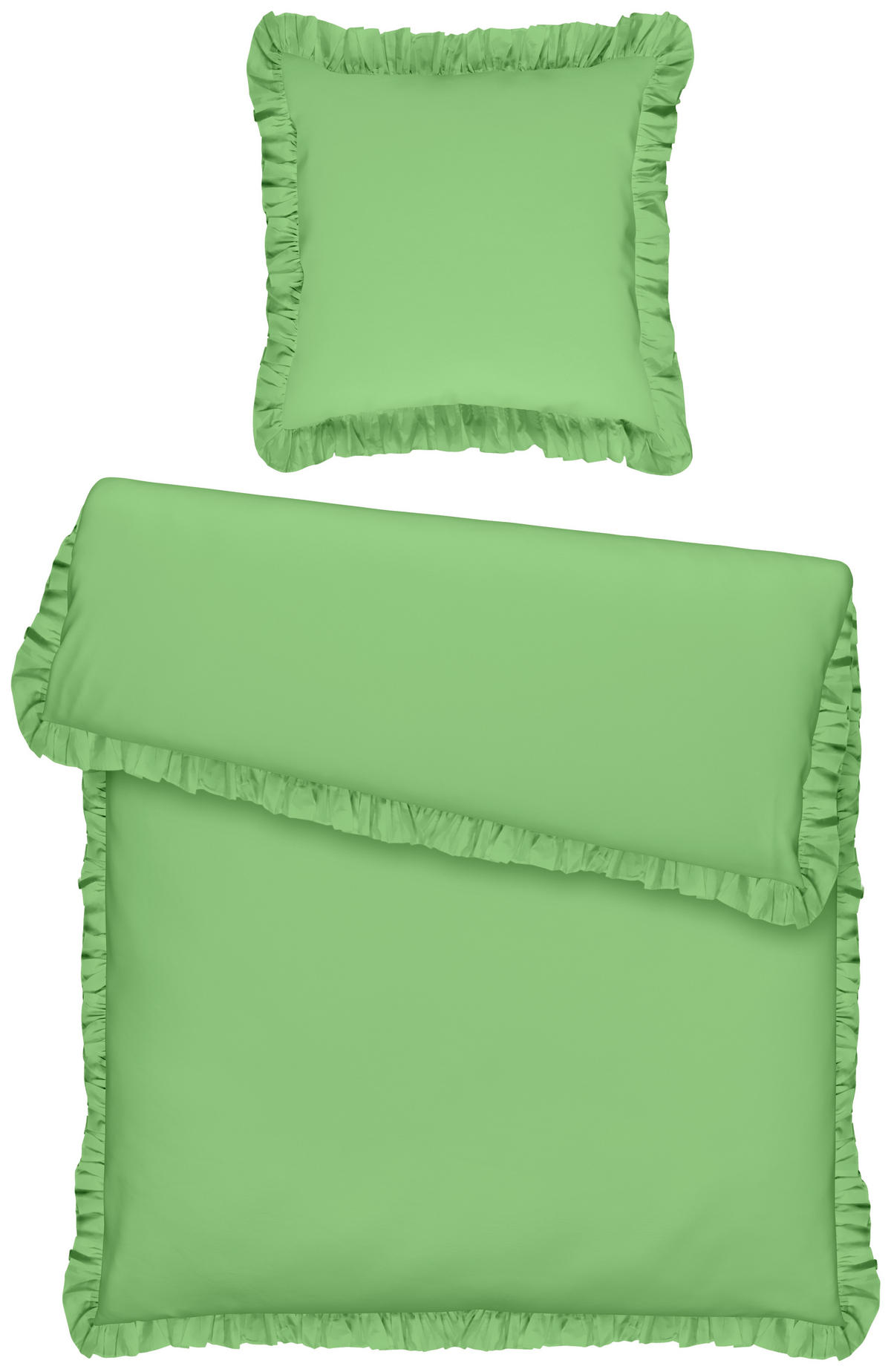 BETTWÄSCHE Renforcé 135/200 cm  - Grün, LIFESTYLE, Textil (135/200cm) - Bio:Vio