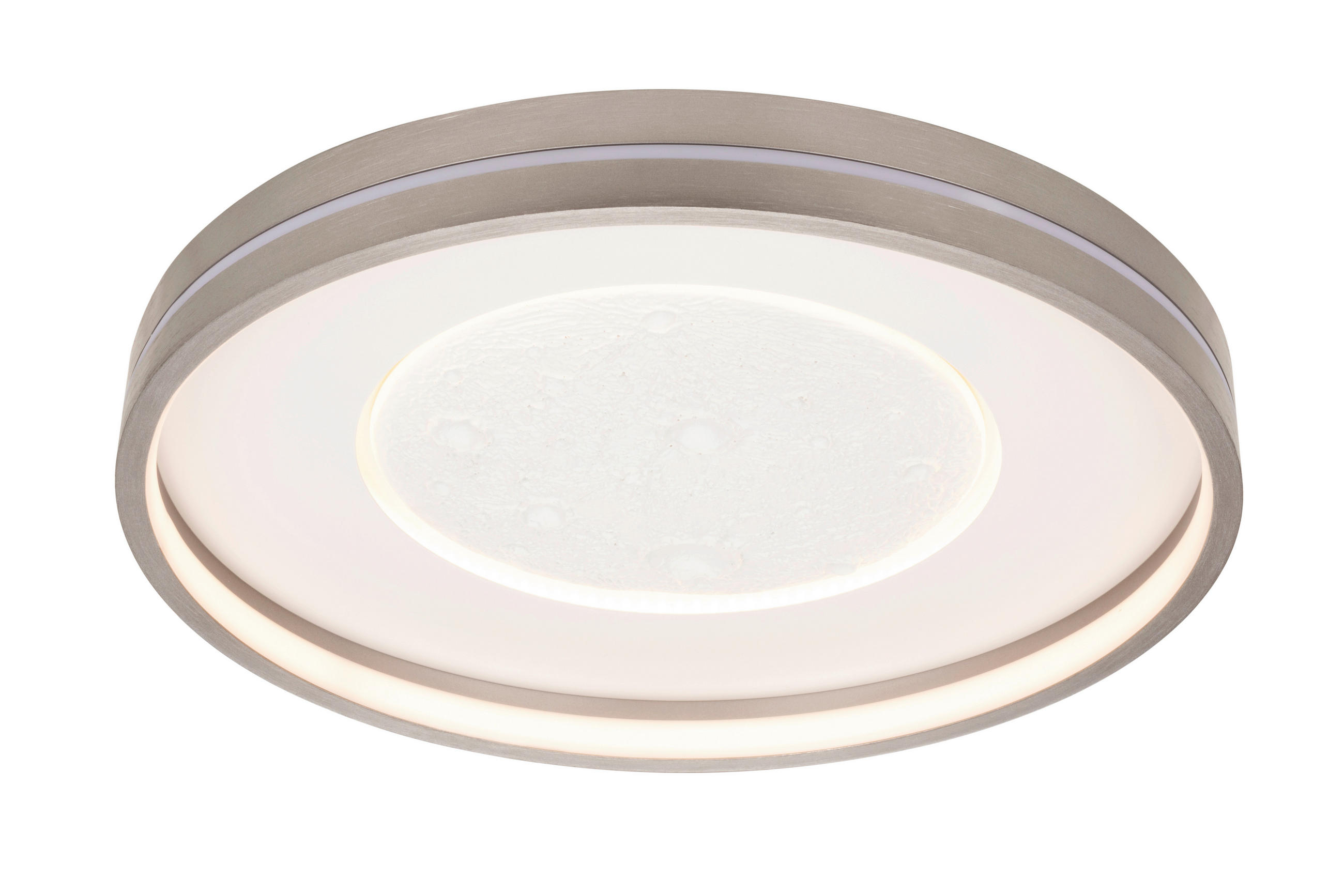 LED-DECKENLEUCHTE Bakersfield 48/8,5 cm   - Grau, Design, Metall (48/8,5cm) - Novel