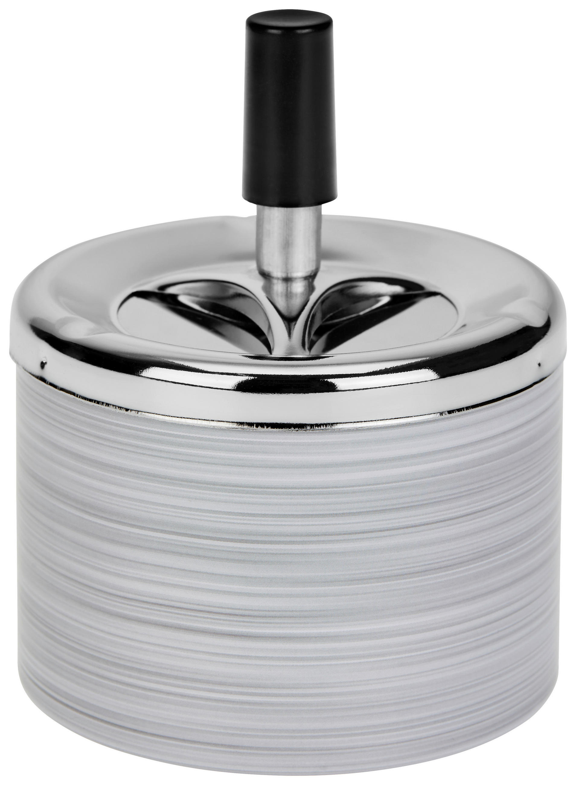 Aschenbecher Edith Metall/ Kunststoff Grau Ø 9,5 cm