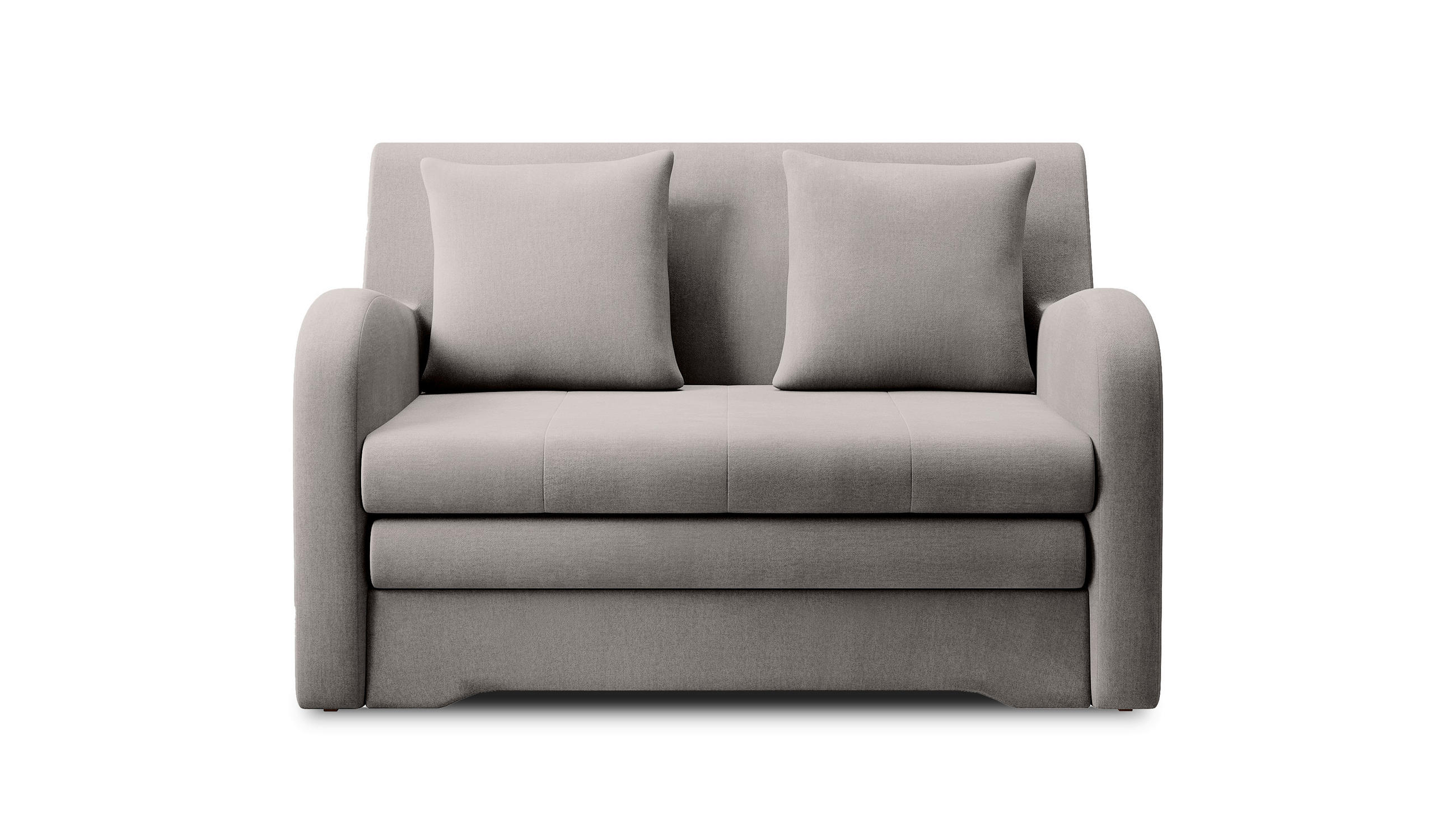 SCHLAFSOFA in Samt Hellgrau  - Hellgrau/Schwarz, Design, Kunststoff/Textil (244/97/97cm) - MID.YOU