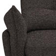 ECKSOFA in Bouclé Dunkelbraun  - Dunkelbraun/Schwarz, Design, Textil/Metall (250/220cm) - Xora