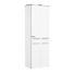 HOCHSCHRANK Weiß - Chromfarben/Weiß, KONVENTIONELL, Glas/Holzwerkstoff (60/168/33cm) - Xora