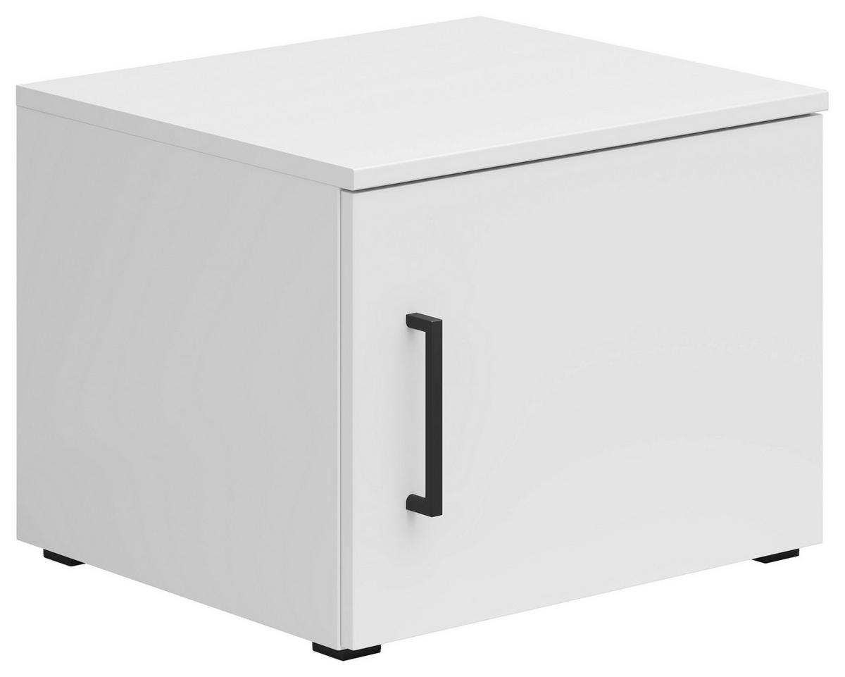 NADSTAVEC NA SKRIŇU, biela, 45/35/40 cm - čierna/biela, Modern, kompozitné drevo/plast (45/35/40cm) - Carryhome