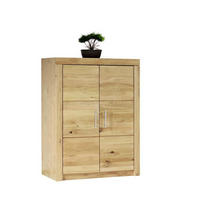 AKTENSCHRANK Eiche massiv Eichefarben  - Eichefarben, Design, Holz/Holzwerkstoff (90/119/42cm) - Livetastic