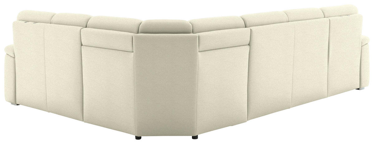 WOHNLANDSCHAFT  in Chenille Beige  - Beige/Alufarben, KONVENTIONELL, Holz/Textil (160/329/235cm) - Beldomo Comfort