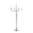 KERZENHALTER - Silberfarben, Basics, Metall (78cm)