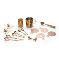 KAFFEESET 23-teilig  - Kupferfarben, Design, Metall (10,5cm) - Echtwerk