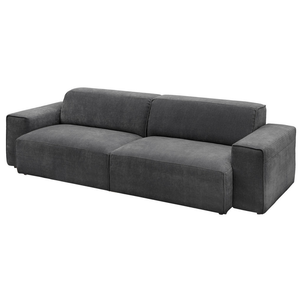 Thumbnail - Pure Home Lifestyle Bigsofa, Anthrazit, Textil, 3-Sitzer, 238x71x101 cm, Blauer Engel, Goldenes M, Oeko-Tex® Standard 10...