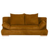 SCHLAFSOFA Cord Currygelb  - Currygelb/Naturfarben, KONVENTIONELL, Holz/Textil (200/75/92cm) - home24
