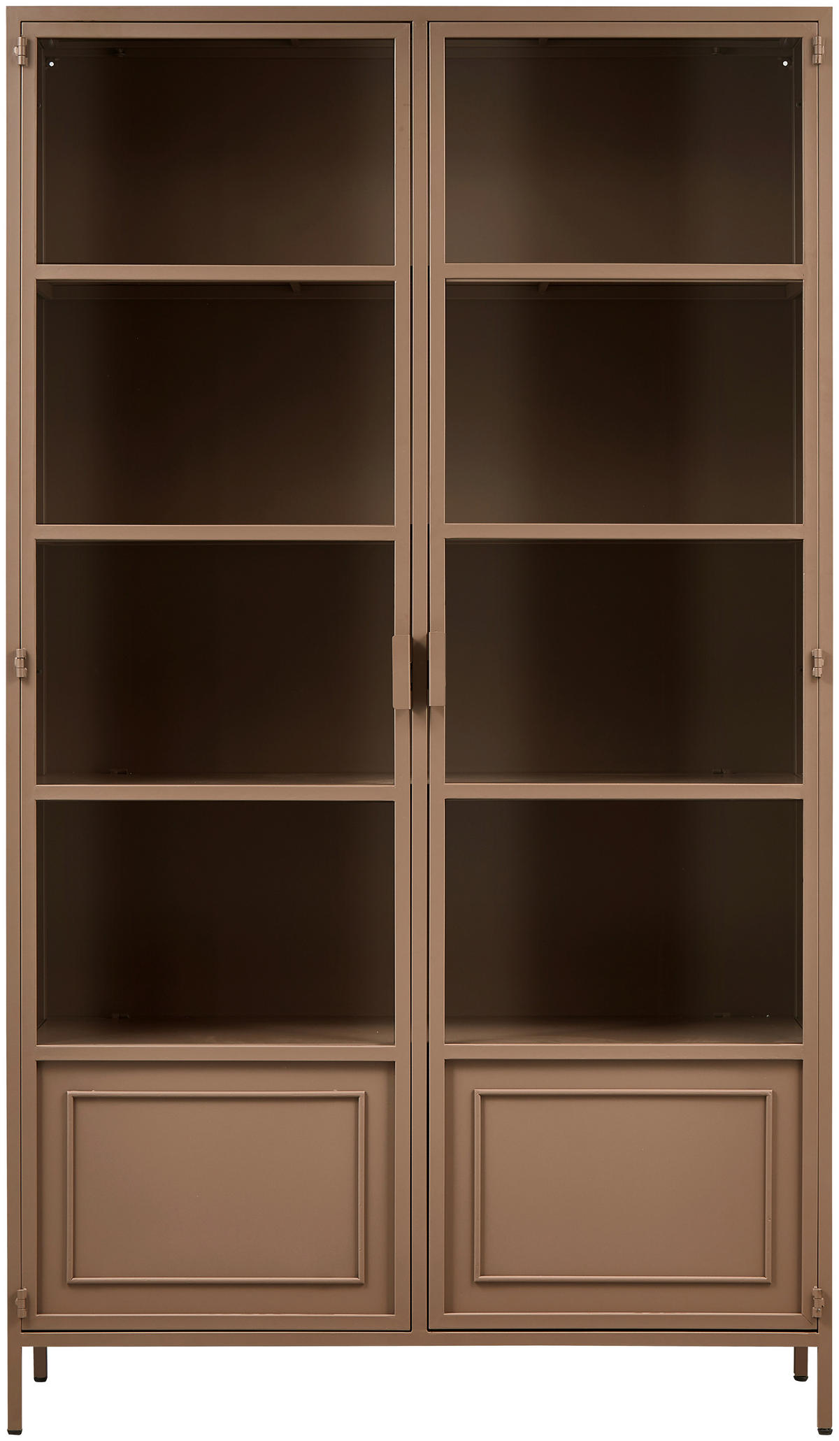 VITRINE Ronja in Braun  - Braun, Design, Glas/Metall (110/189/43cm) - Livetastic