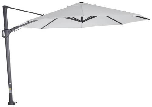 AMPELSCHIRM  350/350 cm  - Anthrazit/Grau, KONVENTIONELL, Textil/Metall (350/350cm) - Siena Garden
