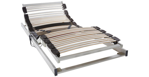 LATTENROST 100/200 cm - Hellgrau/Weiß, Basics, Holz (100/200cm) - Dieter Knoll