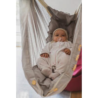 VISEČA MREŽA ZA DOJENČKE  Set inkl. Tipi-Gestell        antracit, siva  - siva/antracit, Basics, kovina/tekstil (135/194/135cm) - SCHMUSEWOLKE