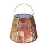 SZOLÁRLÁMPA  - barna, Design, műanyag/fém (28/22cm) - Ambia Home