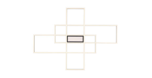 LED-DECKENLEUCHTE 100/75/7 cm - Schwarz, Basics, Kunststoff/Metall (100/75/7cm) - Novel