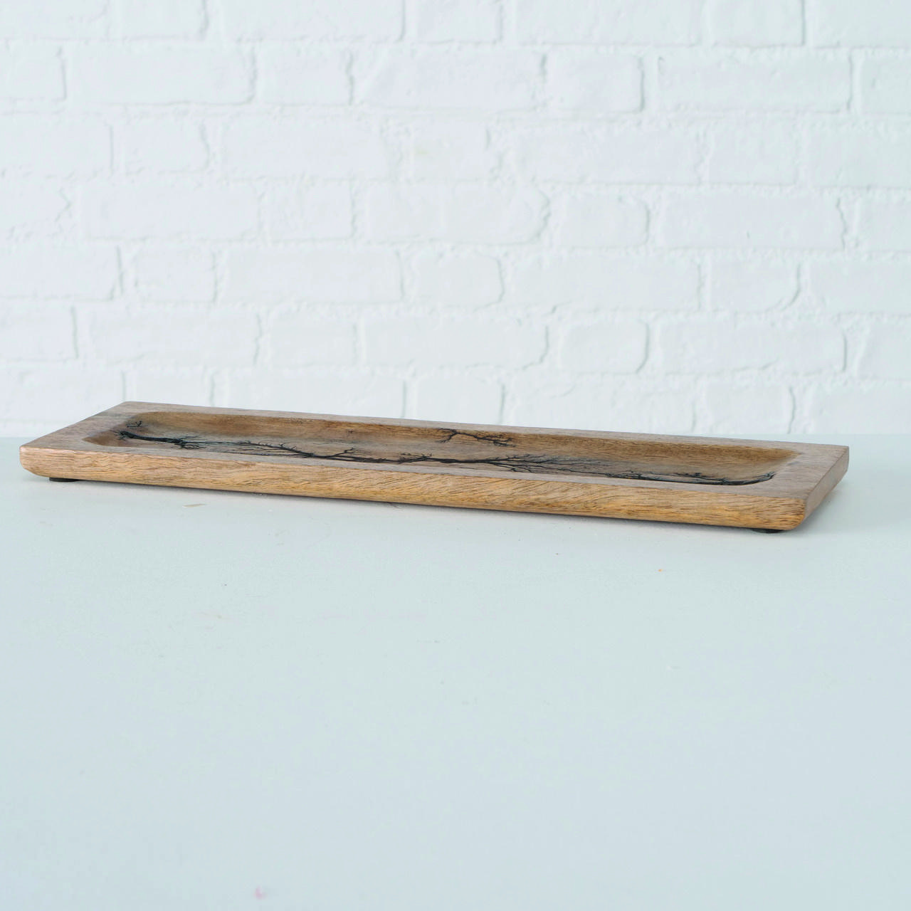 TABLETT Holz Mangoholz  - Braun, Basics, Holz (38/12/2cm)