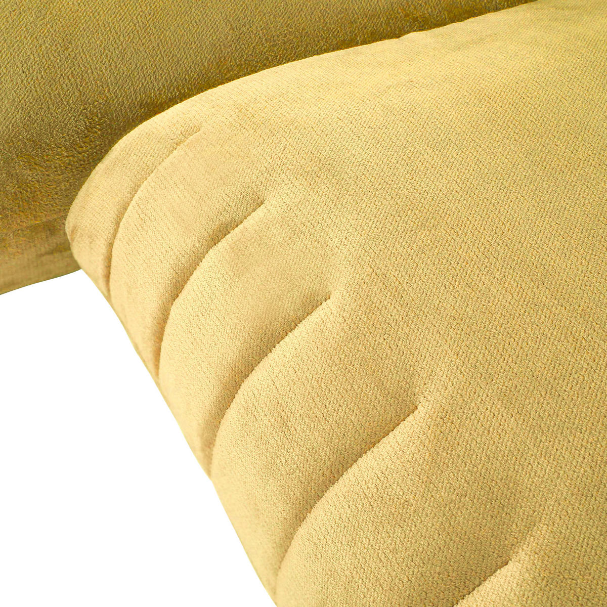 HÖRNSOFFA i plysch gul  - svart/gul, Klassisk, textil/plast (170/270cm) - MID.YOU