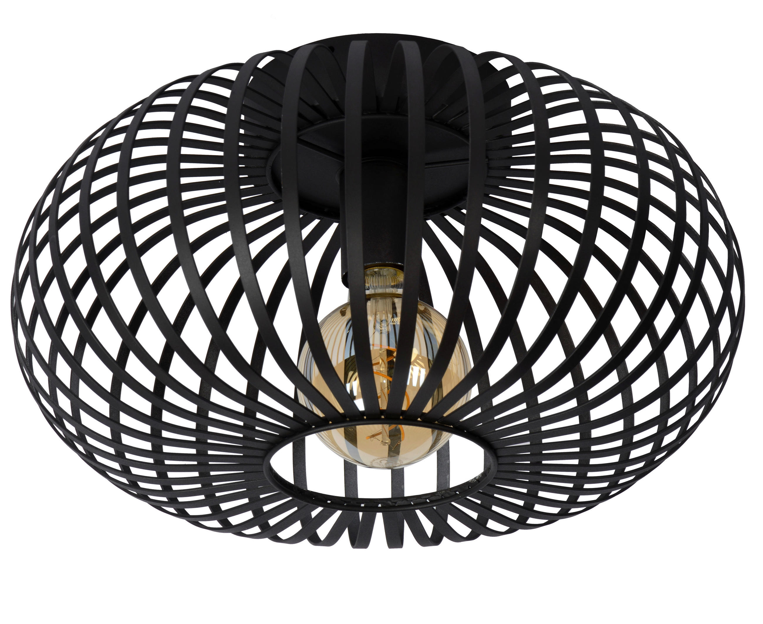 DECKENLEUCHTE MANUELA 39.5/23/39,5 cm  - Schwarz, MODERN, Metall (39.5/23/39,5cm) - Lucide