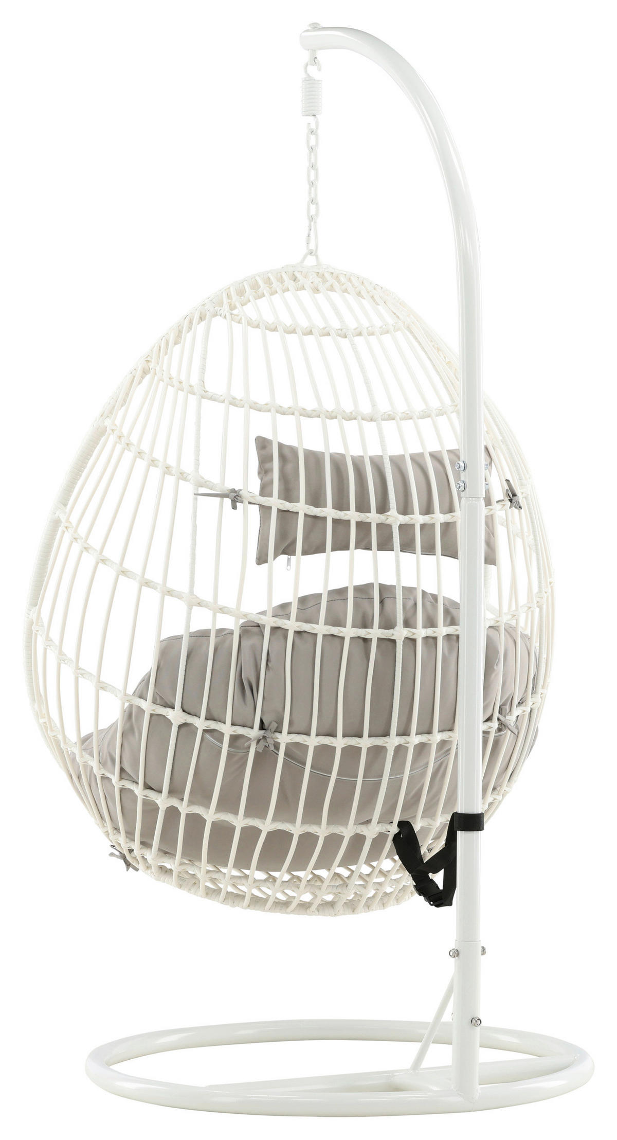 HÄNGESESSEL 95/196/95 cm  - Weiß, KONVENTIONELL, Holz (95/196/95cm) - Gardenson