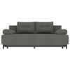SCHLAFSOFA in Velours Grau  - Schwarz/Grau, KONVENTIONELL, Textil/Metall (200/98/90cm) - Carryhome