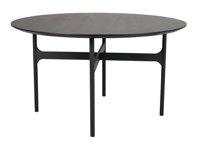 MATBORD i trä 135/135/75 cm - svart, Design, metall/trä (135/135/75cm) - Rowico