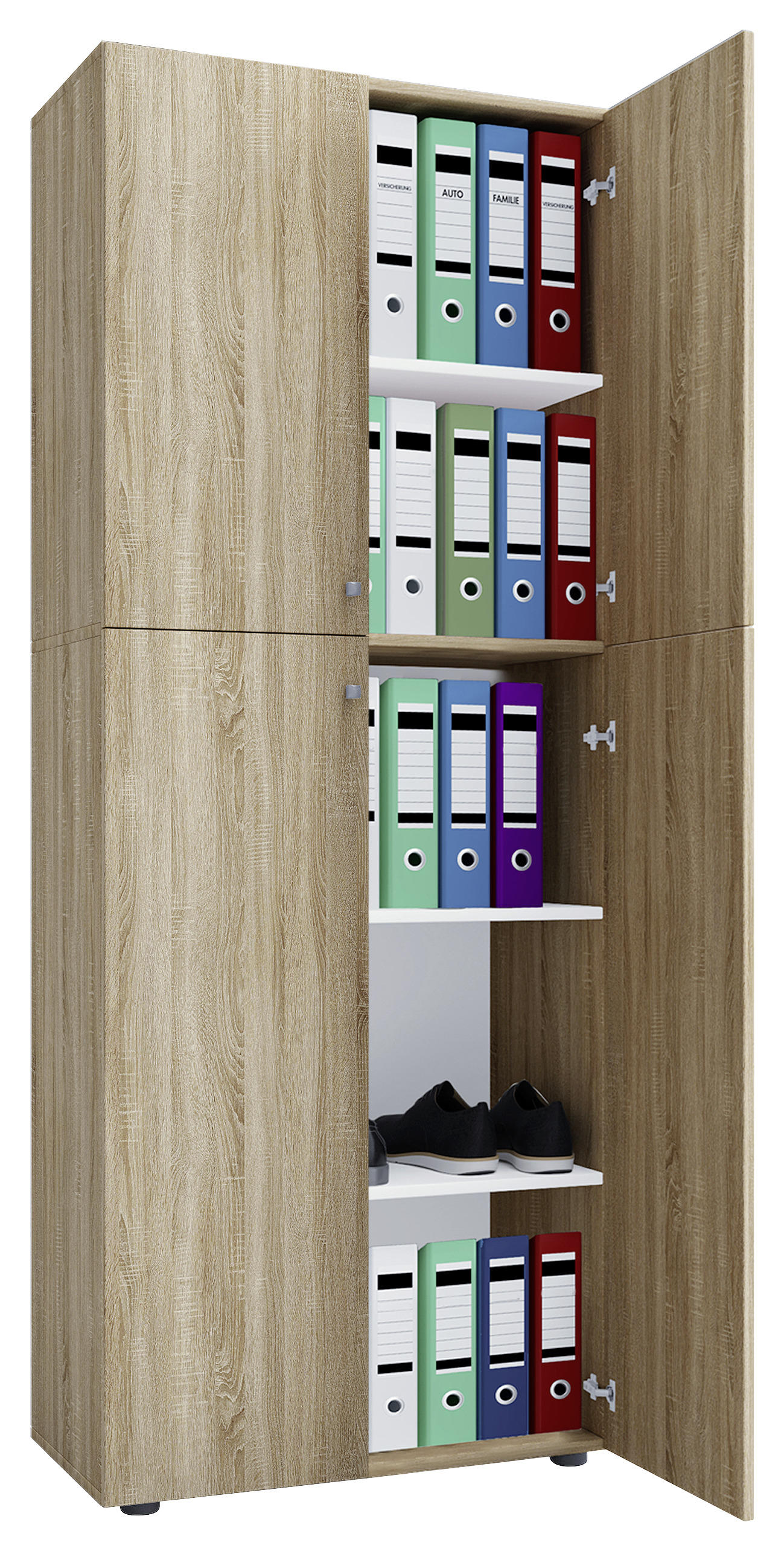 AKTENSCHRANK 70/182/37 cm - Sonoma Eiche, KONVENTIONELL, Holzwerkstoff (70/182/37cm) - MID.YOU