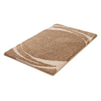 BADTEPPICH MYSTIC Taupe  - Taupe, Design, Kunststoff (60/2,5/90cm) - Kleine Wolke