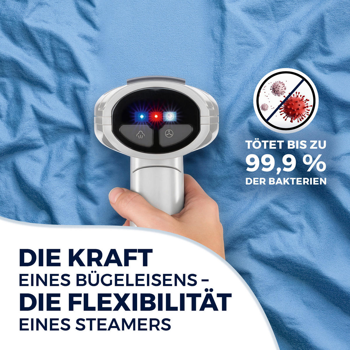 DAMPFBÜRSTE AeroTech 4000  - Weiß, Basics, Kunststoff (24,5/11/14,5cm) - CLEANMAXX