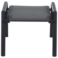 GARTENHOCKER  - Anthrazit, Basics, Kunststoff/Metall (59/47/56,5cm) - Siena Garden