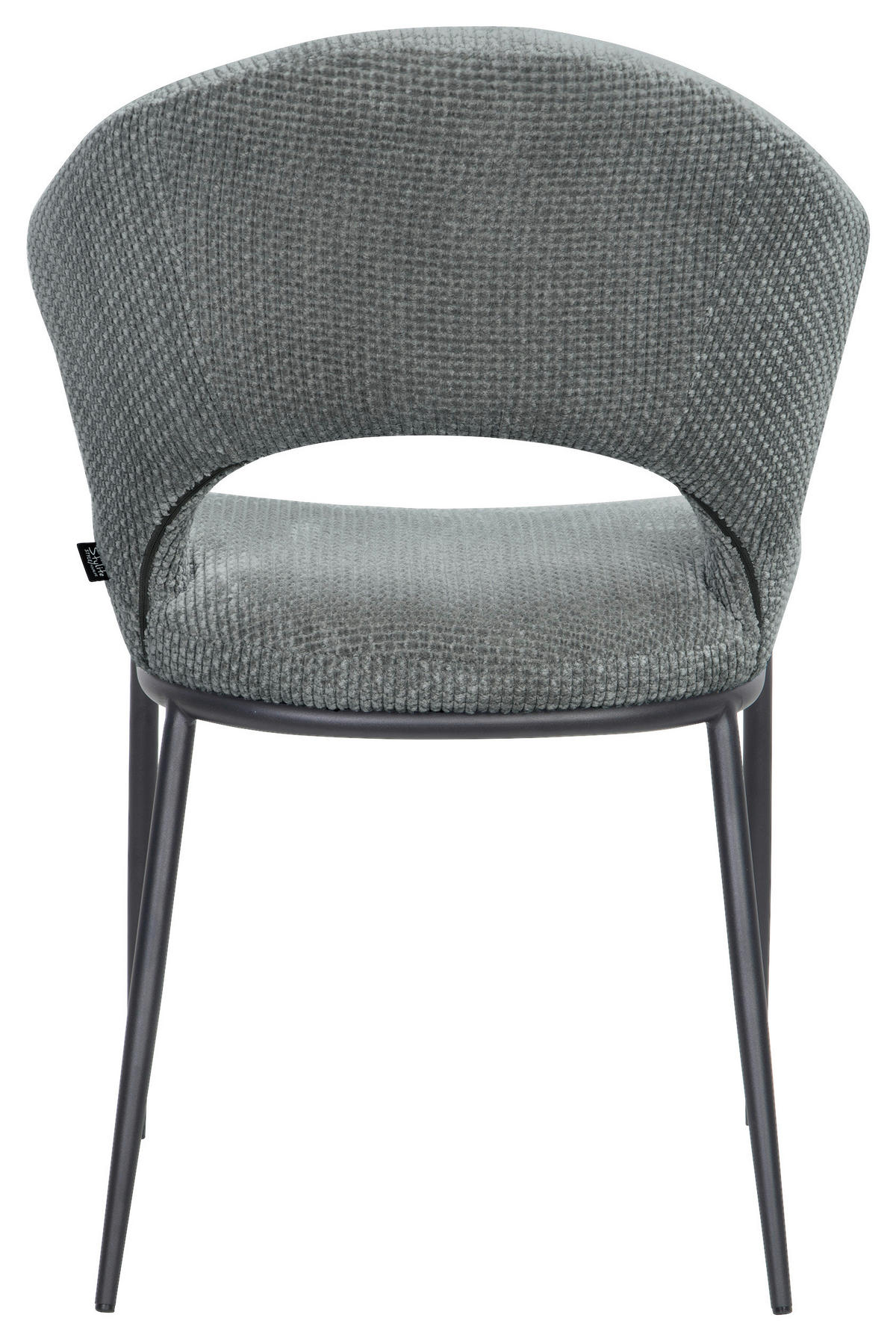 STUHL   Webstoff  Grün  - Schwarz/Grün, Design, Textil/Metall (56,5/83,5/63,5cm) - Stylife