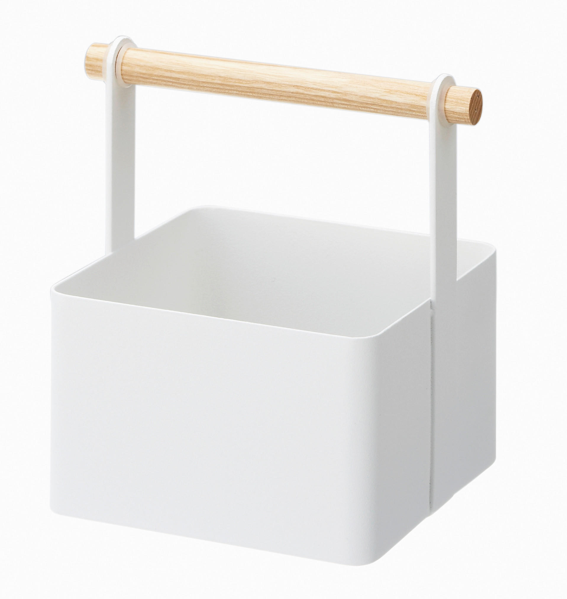 UNIVERSALABLAGE  - Weiss, Basics, Holz/Metall (13/13/16cm)